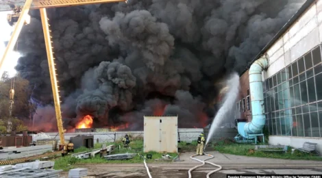 У Бєлгородській області РФ горить склад із боєприпасами